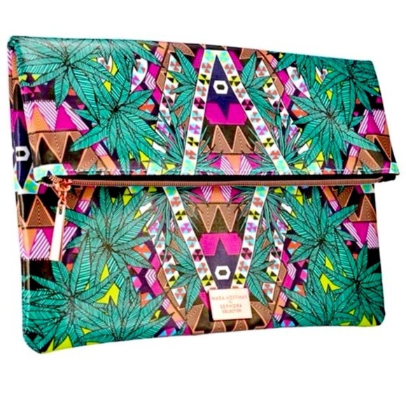 MARA HOFFMAN For Sephora Collection Makeup Bag Large Clutch Bag Kaleidoscope NWT - Picture 1 of 4